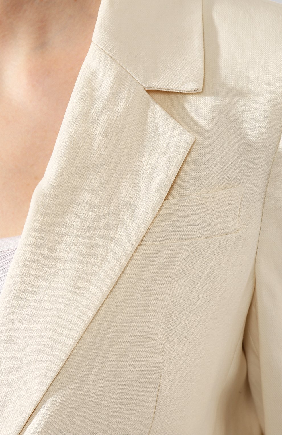 Жакет из смеси льна и хлопка BRUNELLO CUCINELLI, арт. MF5918985, фото 5