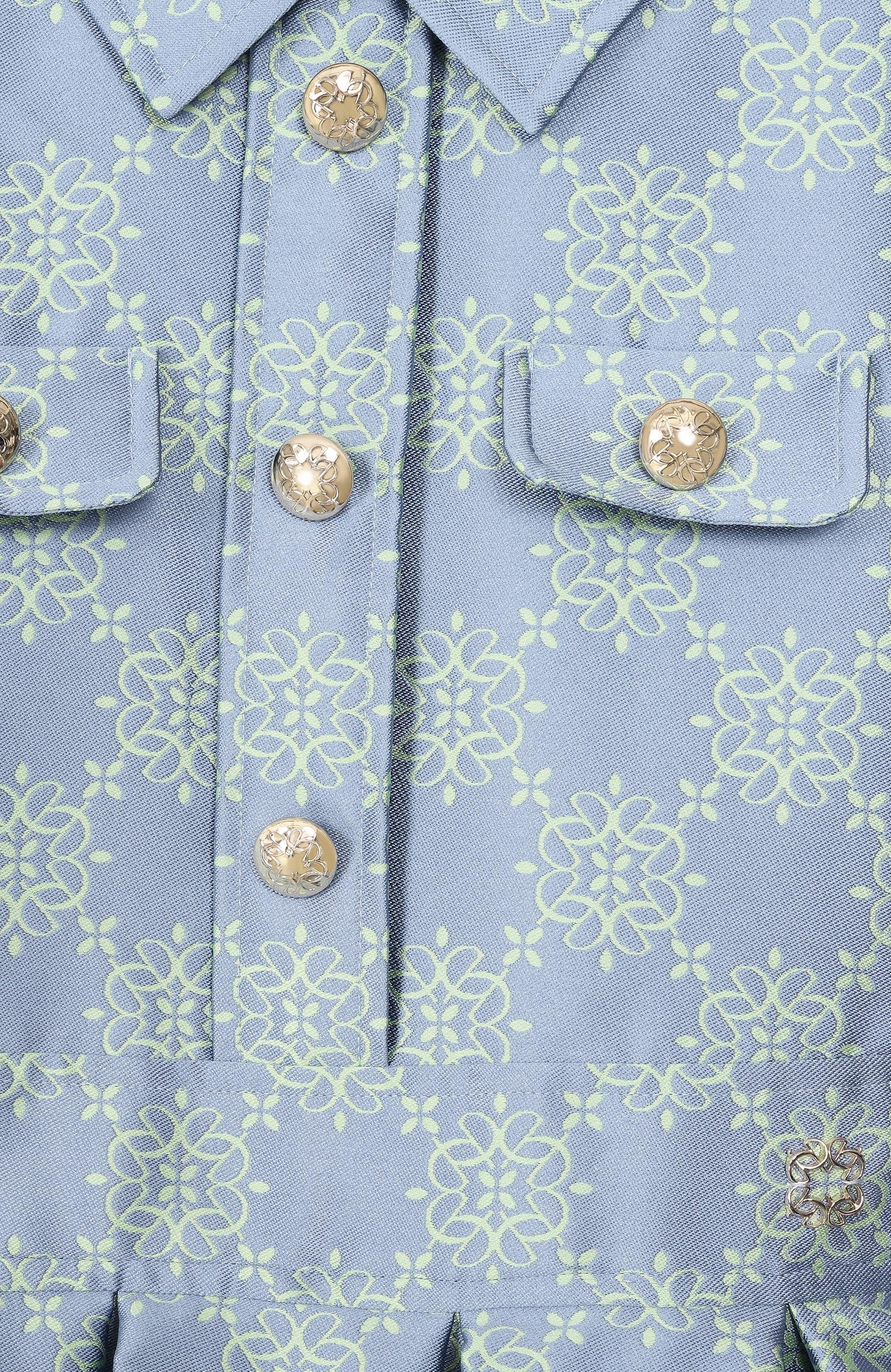 Платье ELIE SAAB JUNIOR тёмно-голубого цвета по цене 104500 руб., арт. EFAB146/TS1133, фото 3 Платье ELIE SAAB JUNIOR, арт. EFAB146/TS1133, фото 3
