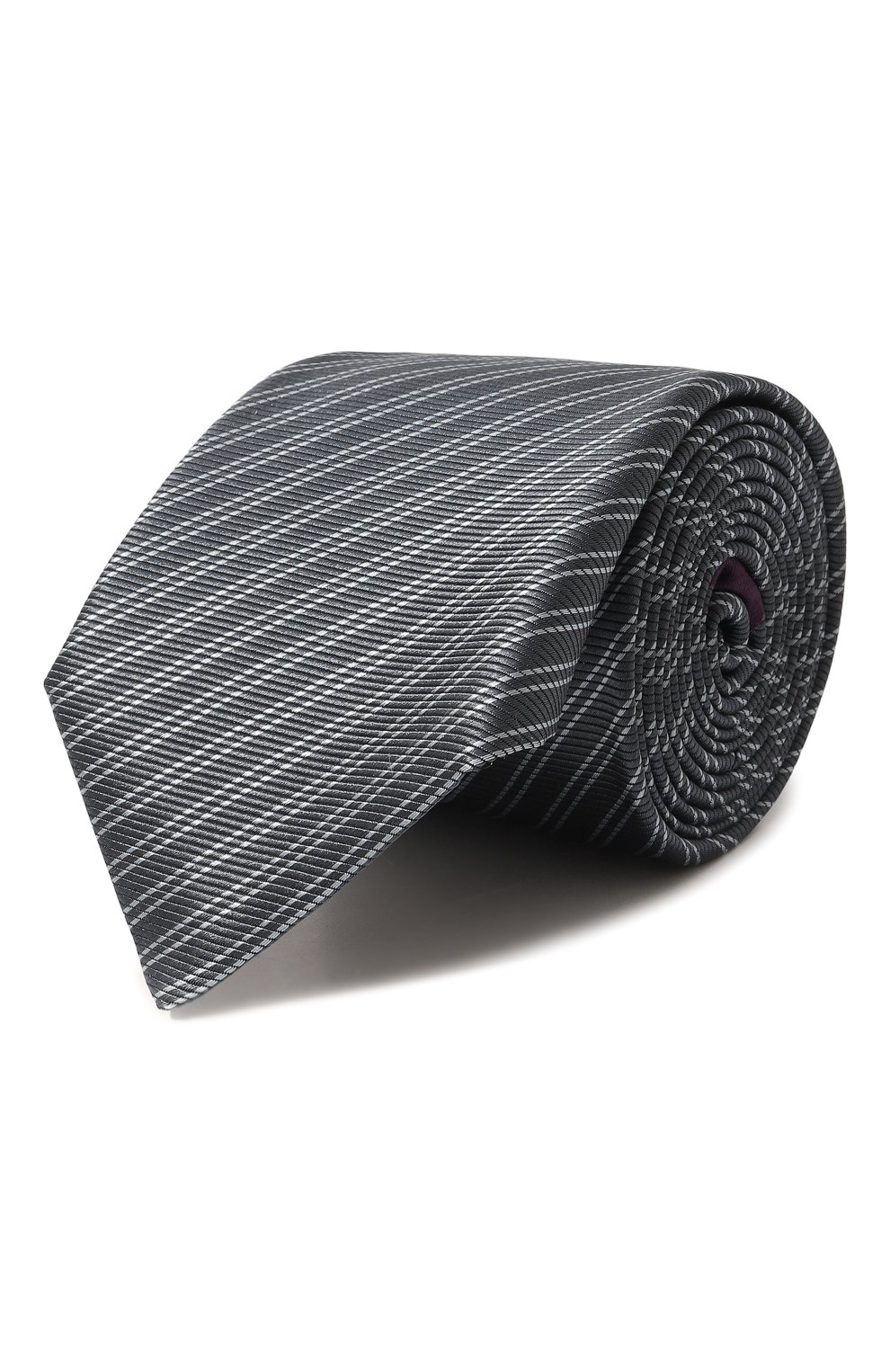 Шелковый галстук GIORGIO ARMANI серого цвета по цене 21500 руб., арт. 360054/3R905, фото 1 Шелковый галстук GIORGIO ARMANI, арт. 360054/3R905, фото 1