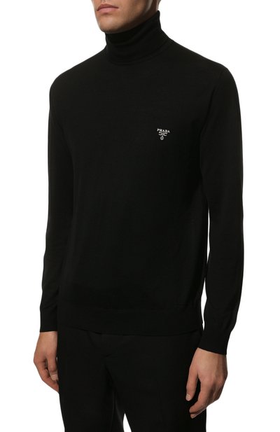 Шерстяная водолазка PRADA, арт. UMR502-1ZLE-F0002-212, фото 3