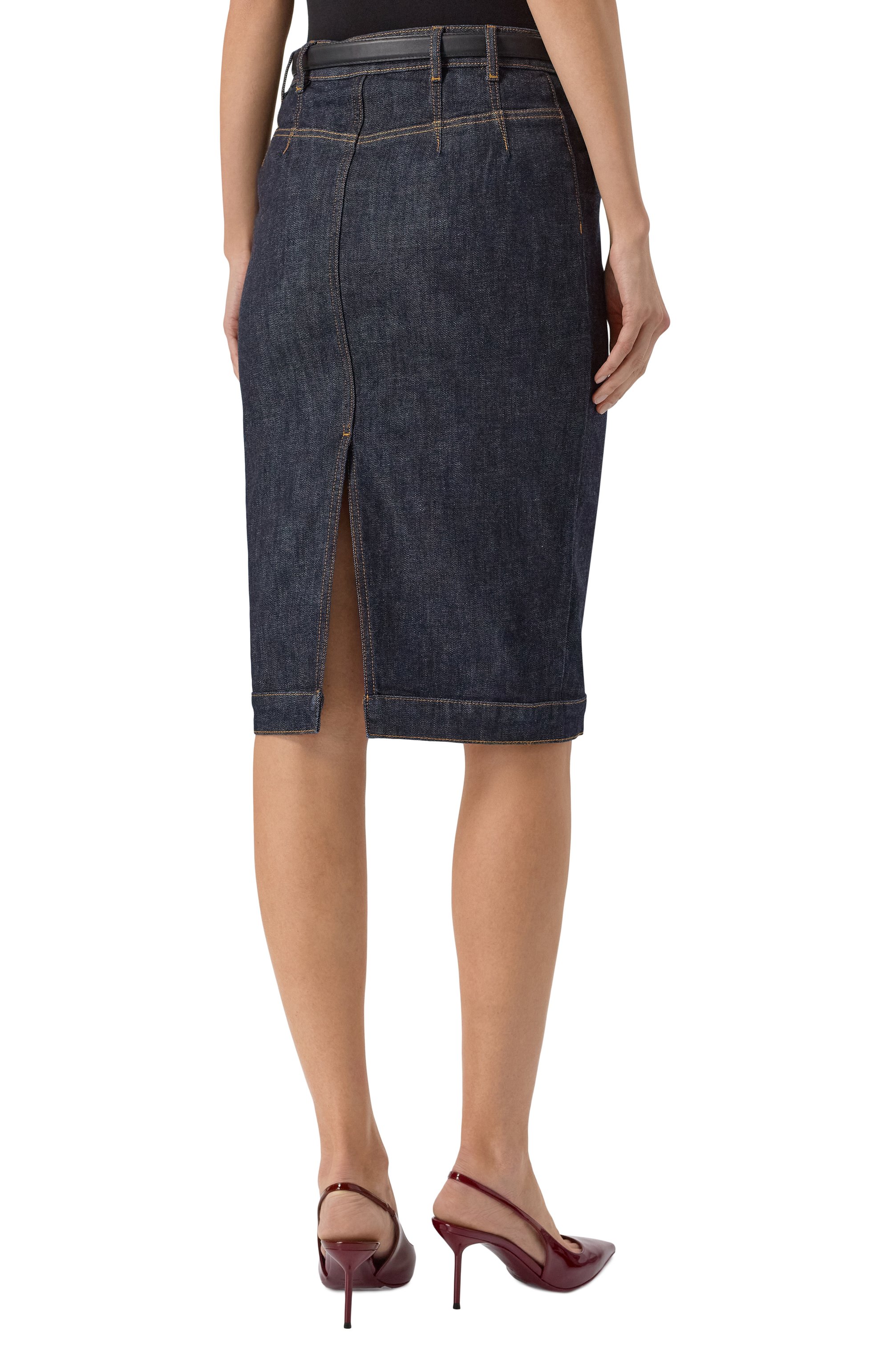 Джинсовая юбка SELF-PORTRAIT, арт. PF25808MSKBL, фото 4