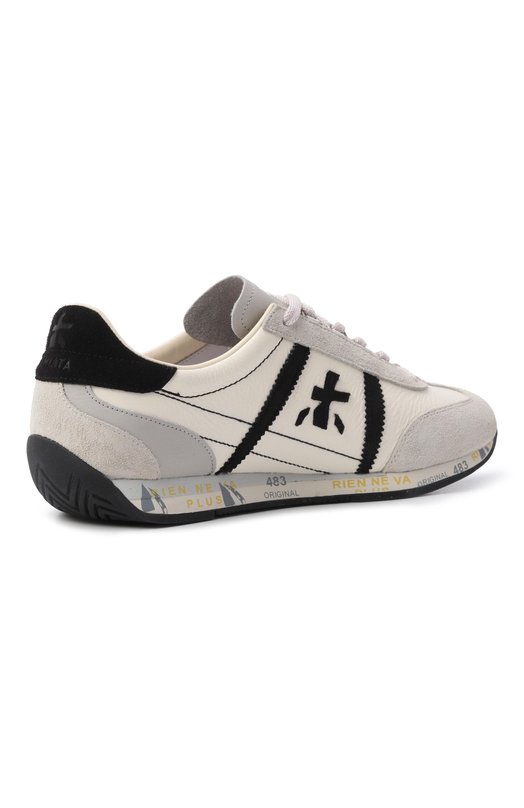 Кожаные кроссовки Jackyx Premiata JACKYX25D/VAR 8222 Серый  JACKYX25D/VAR 8222 Фото 4