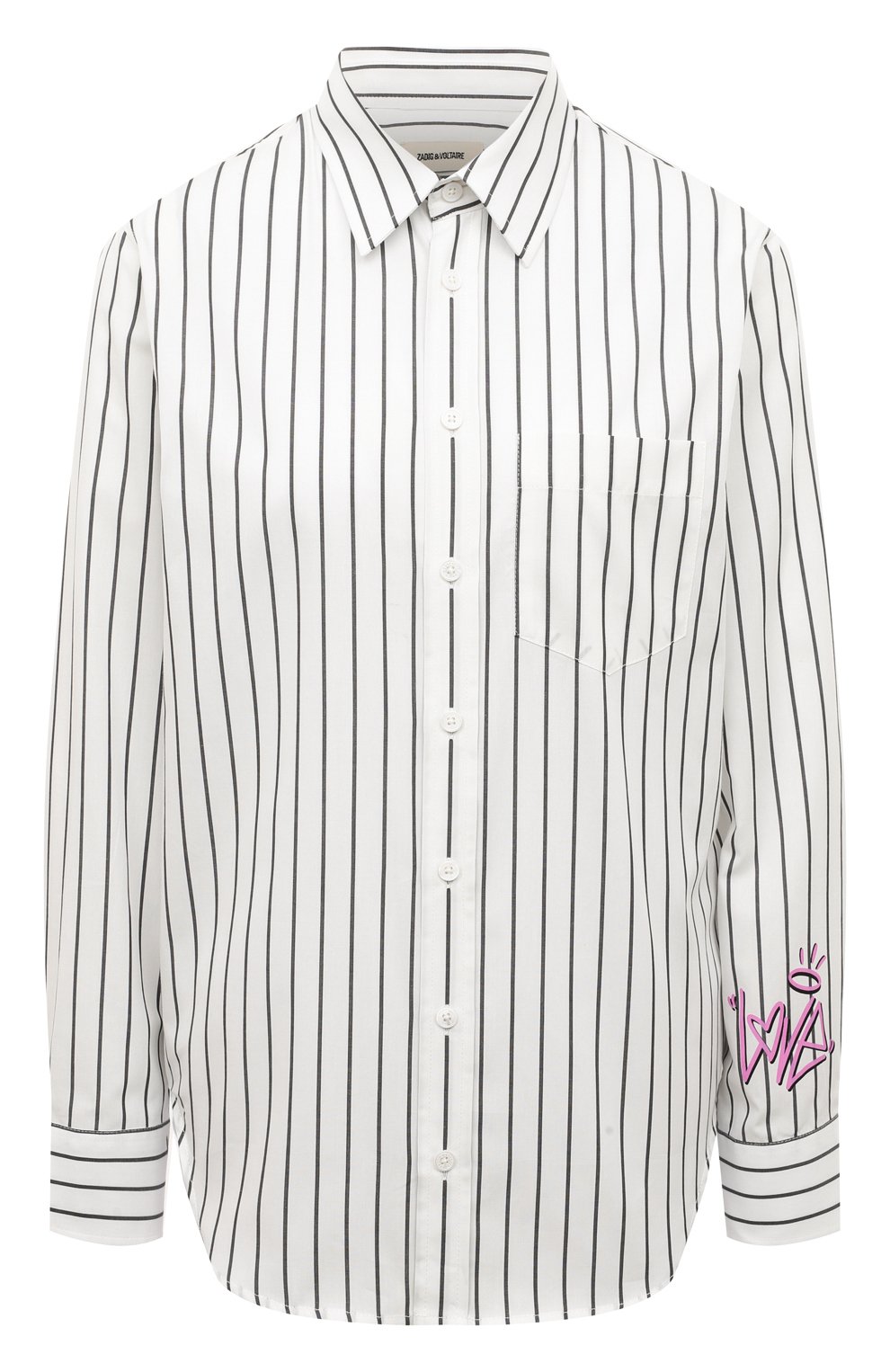 Хлопковая рубашка ZADIG AND VOLTAIRE, арт. WWSH00488, фото 1