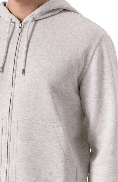 Толстовка из хлопка и кашемира BRUNELLO CUCINELLI, арт. MM8319069G, фото 5