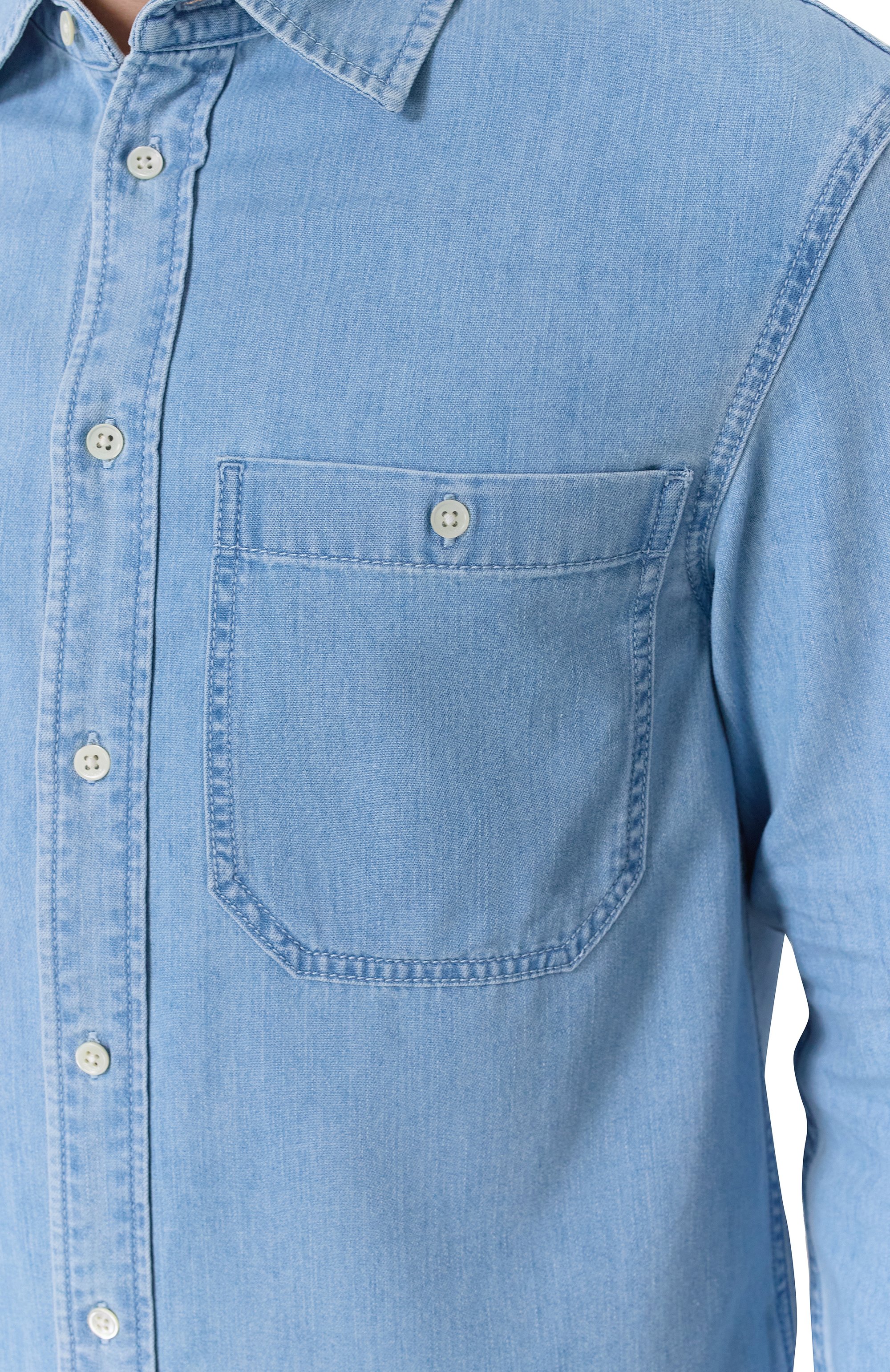 Джинсовая рубашка 12 STOREEZ, арт. 129893, фото 5