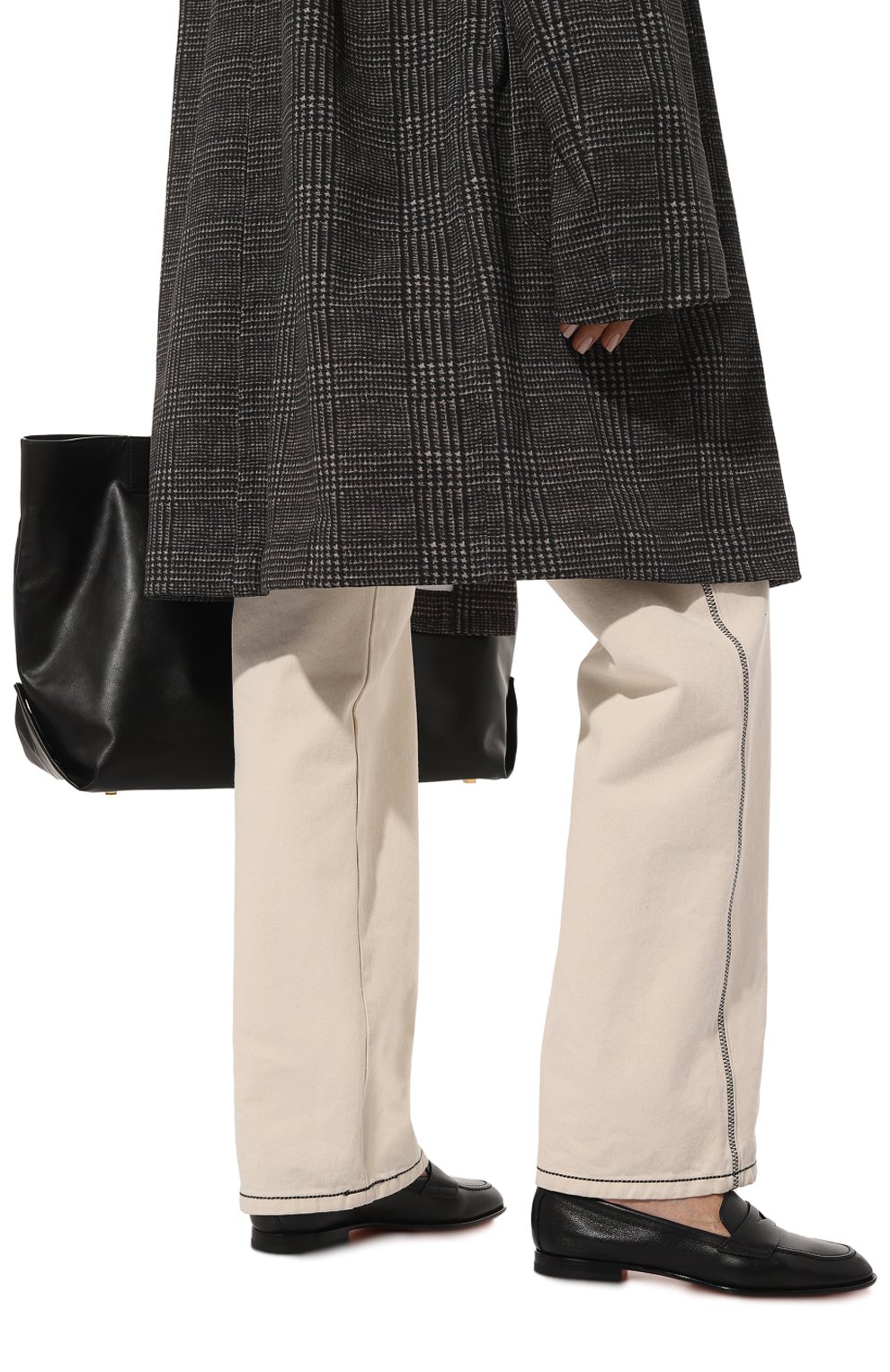 Кожаные пенни-лоферы SANTONI, арт. WUSF59962HAFSSW6N01, фото 3