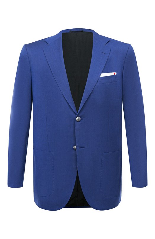 Шерстяной пиджак Kiton UG81K01X25 Синий UG81K01X25