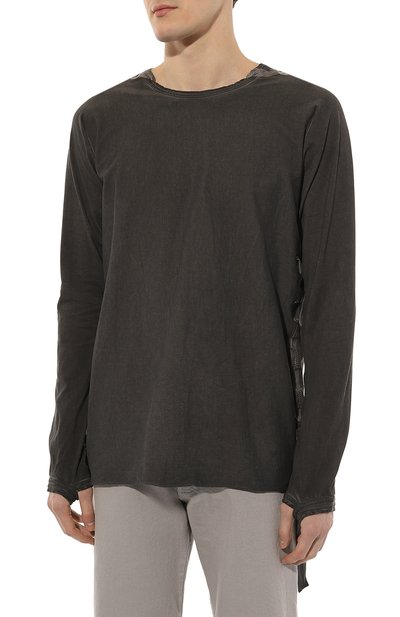 Хлопковый лонгслив ISAAC SELLAM, арт. BASIC LST BANDE-JERSEY 190, фото 3