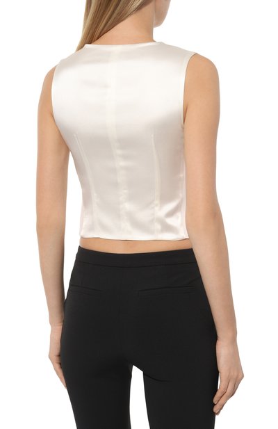 Жилет из шерсти и шелка DOLCE & GABBANA, арт. F79H5T/GDCBV, фото 4