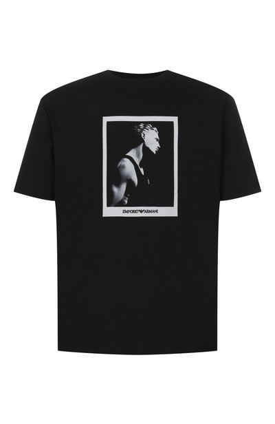 Мужская хлопковая футболка EMPORIO ARMANI, арт. EM006931/AF23082