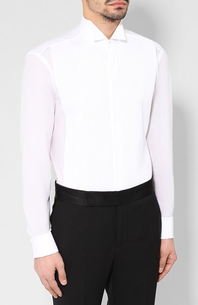 Хлопковая сорочка с воротником бабочка BRIONI, арт. RCSU18/0Z022, фото 3