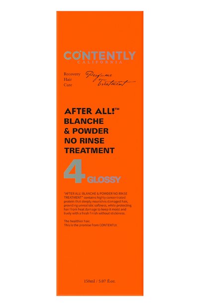 Несмываемый кондиционер для волос blanche & powder no rinse treatment (150ml) CONTENTLY бесцветного цвета по цене 4600 руб., арт. 8809537880169, фото 3 Несмываемый кондиционер для волос blanche & powder no rinse treatment (150ml) CONTENTLY, арт. 8809537880169, фото 3