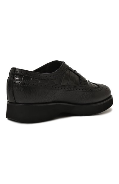 Кожаные дерби DOUCAL'S черного цвета по цене 52750 руб., арт. DU1270DAK0PN019N, фото 5 Кожаные дерби DOUCAL'S, арт. DU1270DAK0PN019N, фото 5