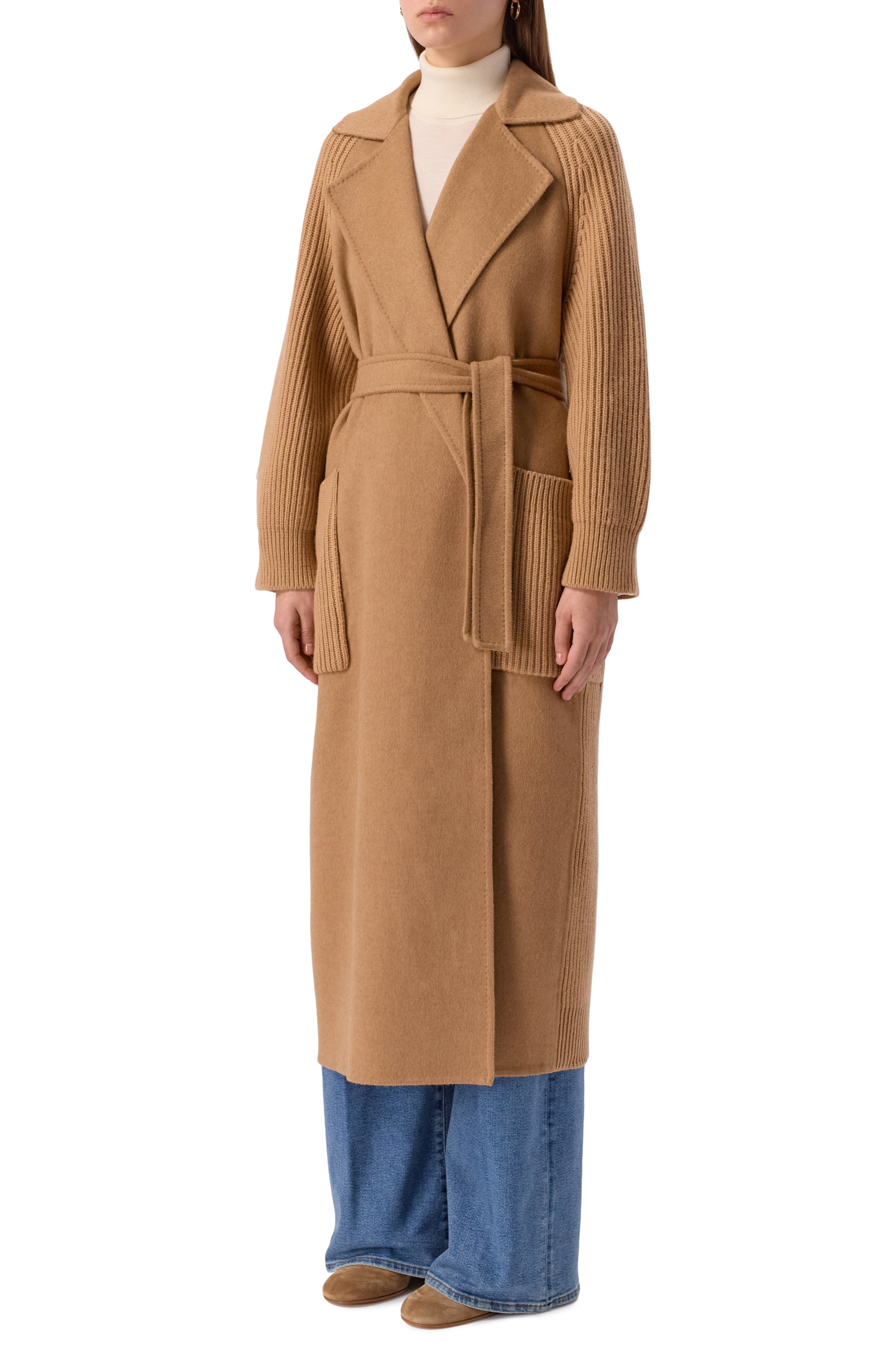 Комбинированное пальто MAX MARA, арт. BERARD1234, фото 3