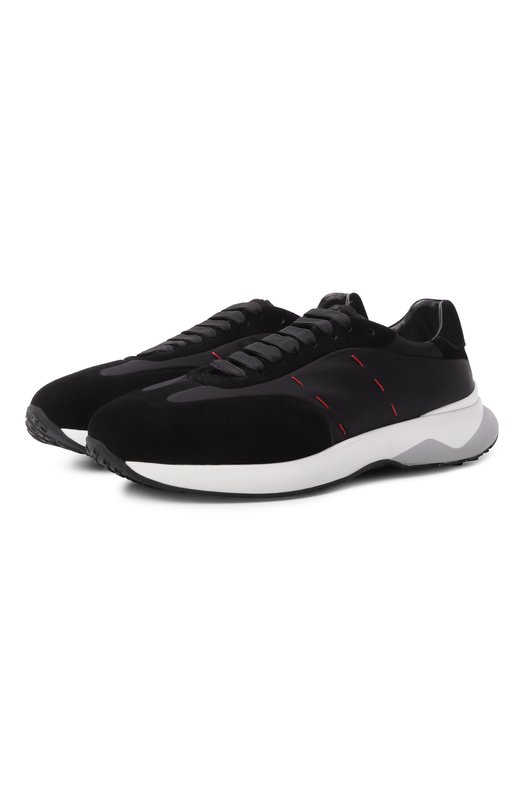 Текстильные кроссовки Kiton USSA374N0133301 Чёрный USSA374N0133301