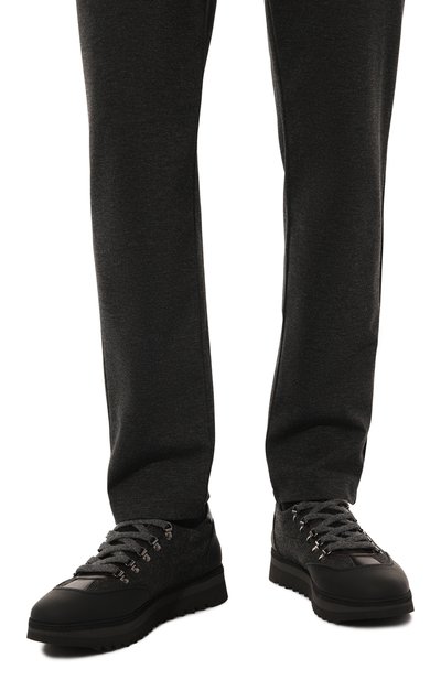 Комбинированные кроссовки megeve BLU BARRETT темно-серого цвета по цене 72400 руб., арт. MEGEVE-13249.3, фото 3 Комбинированные кроссовки megeve BLU BARRETT, арт. MEGEVE-13249.3, фото 3