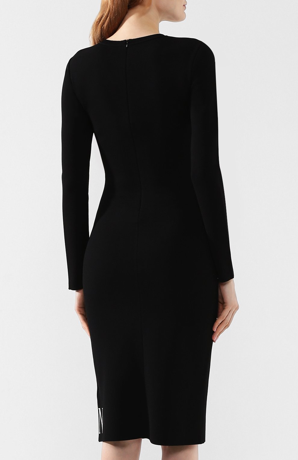 Платье из вискозы VALENTINO черного цвета по цене 225000 руб., арт. SB3KD01I4R0, фото 4 Платье из вискозы VALENTINO, арт. SB3KD01I4R0, фото 4