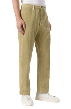 Мужские вельветовые брюки STONE ISLAND бежевого цвета, арт. 811532604 | Фото 3 (Длина (брюки, джинсы): Стандартные; Случай: Повседневный; Стили: Кэжуэл; Материал внешний: Хлопок)