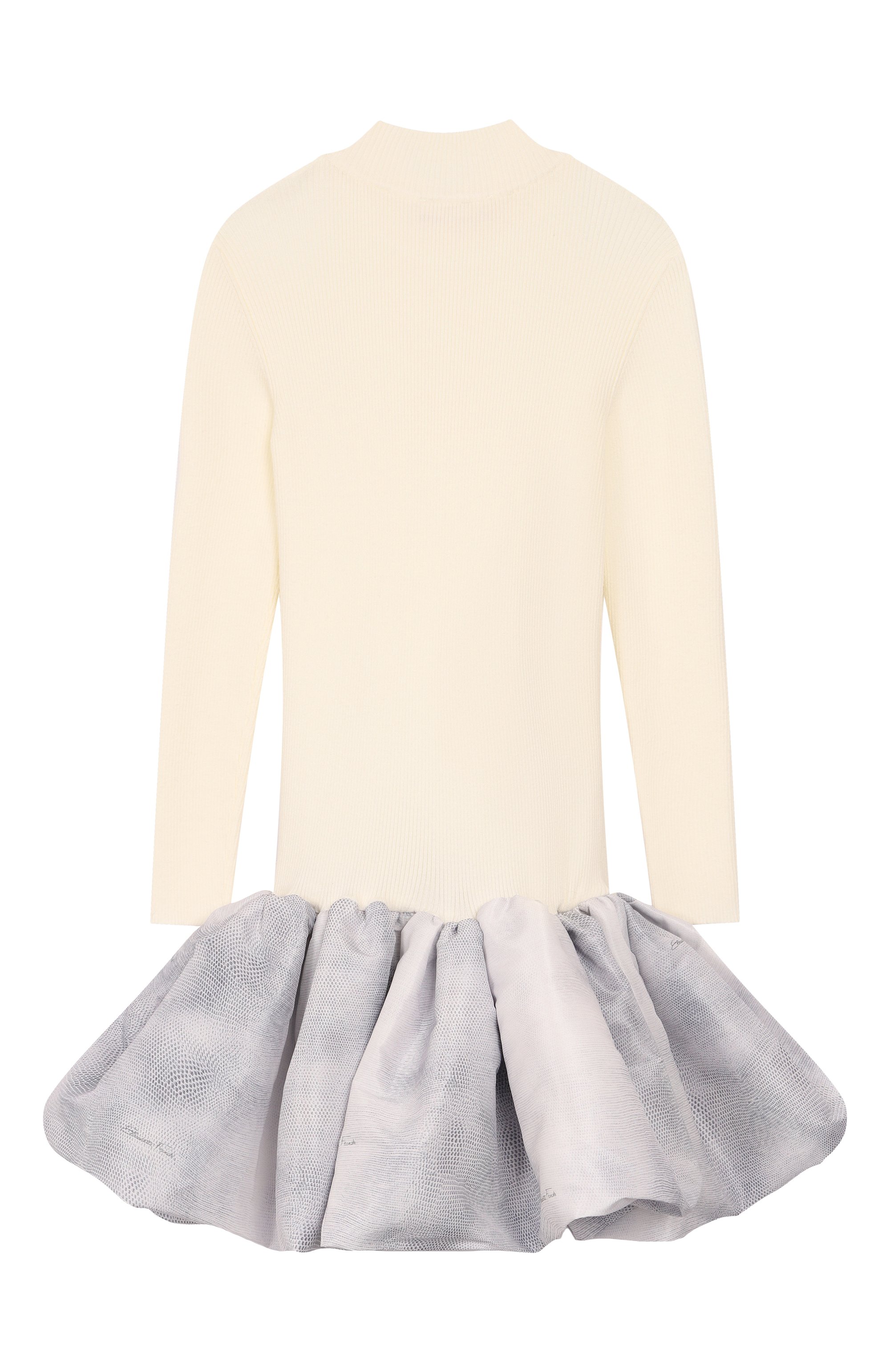 Платье ELISABETTA FRANCHI LA MIA BAMBINA кремового цвета по цене 48350 руб., арт. EFAB6310/FL040/10-12+, фото 2 Платье ELISABETTA FRANCHI LA MIA BAMBINA, арт. EFAB6310/FL040/10-12+, фото 2