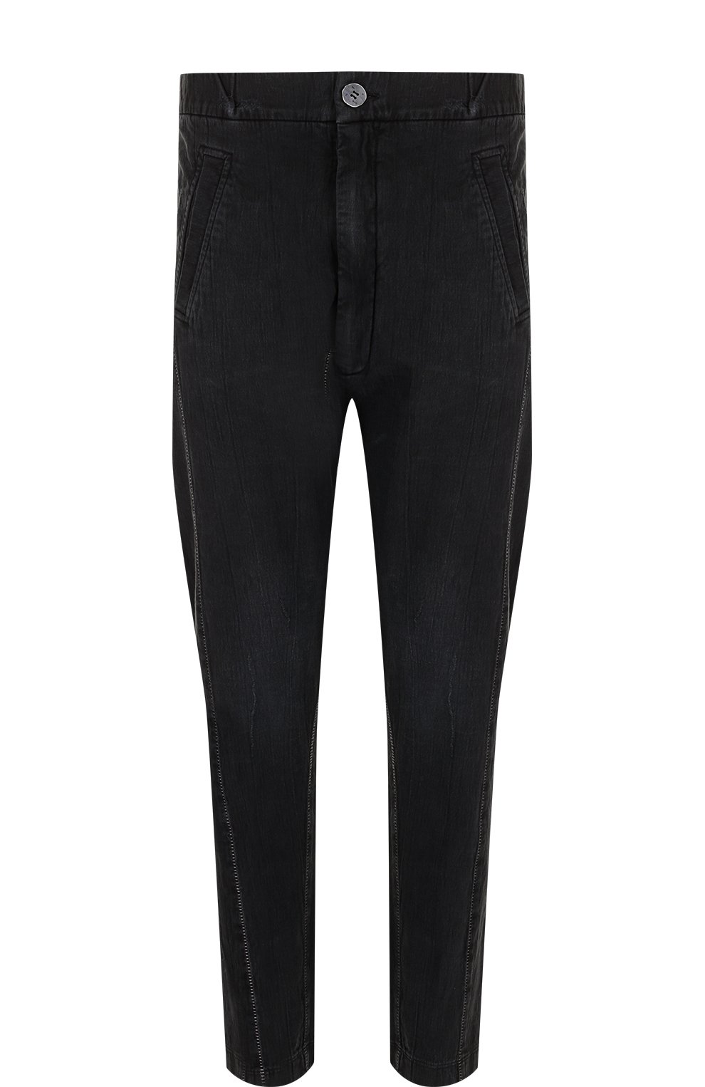 Брюки прямого кроя из смеси хлопка и льна с заниженной линией шага 10SEI0OTTO, арт. 3229TD, фото 1