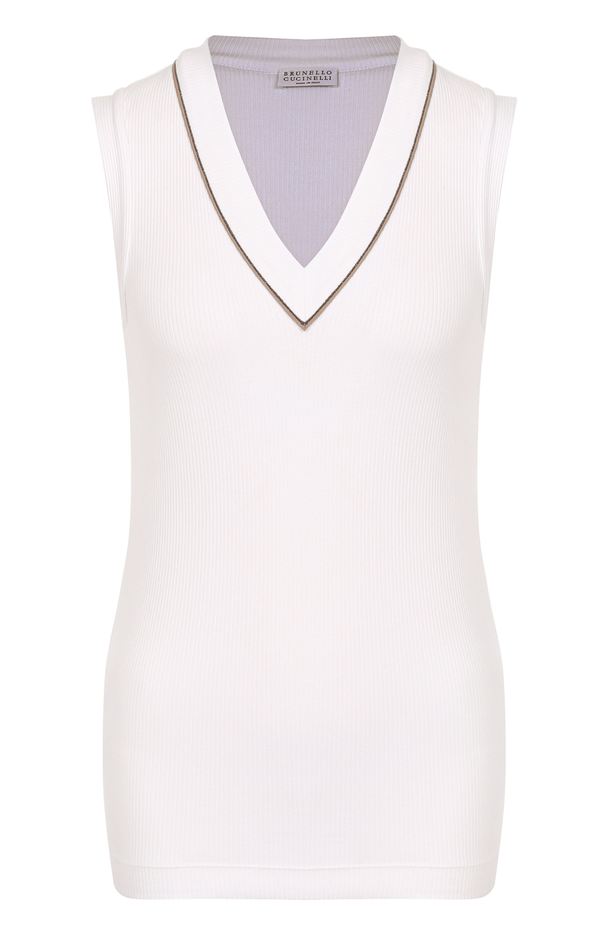 Хлопковый топ BRUNELLO CUCINELLI, арт. MG902FP312, фото 1