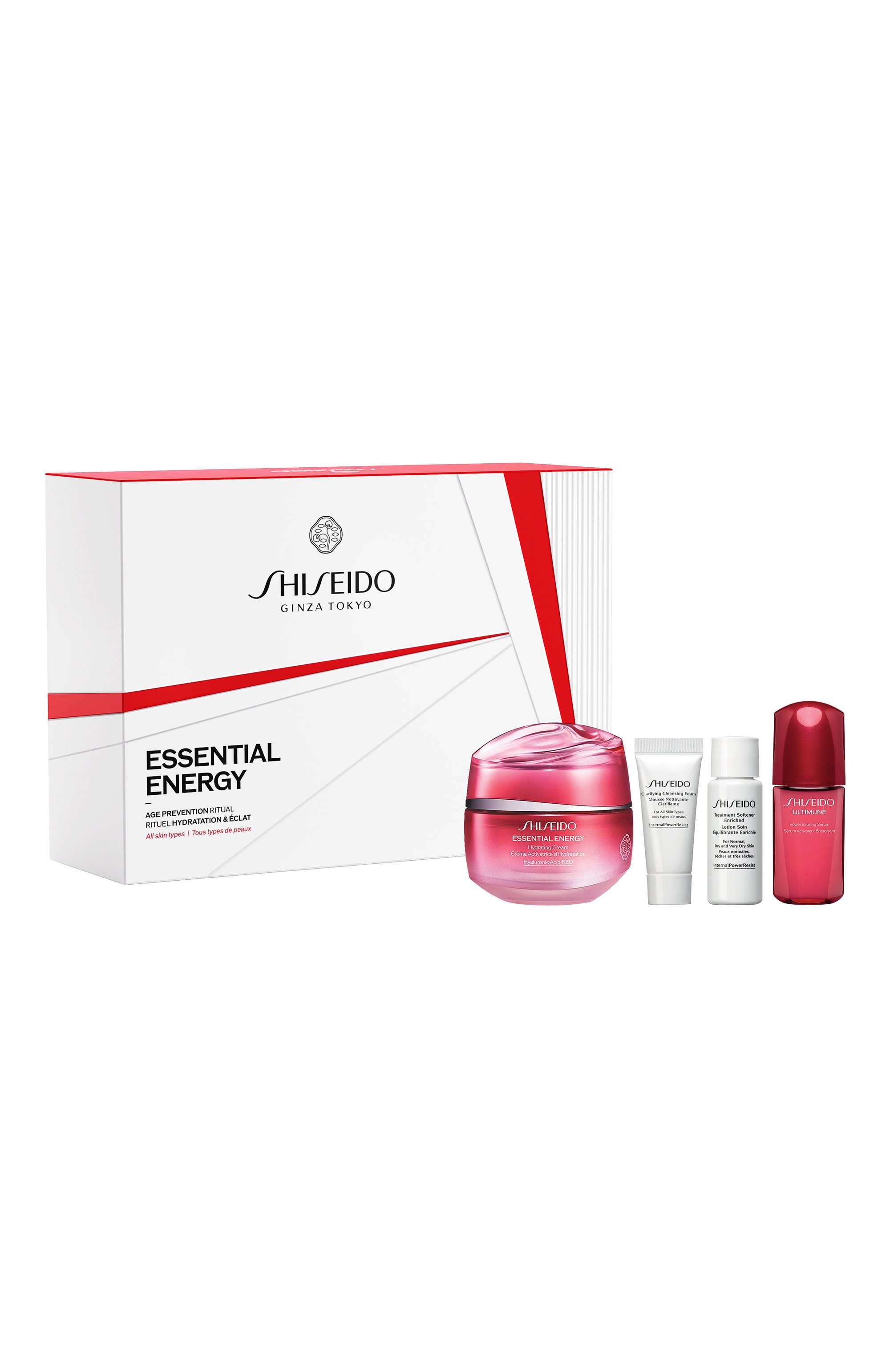 Набор с увлажняющим кремом essential energy (50+5+7+10ml) SHISEIDO, арт. SE4246SH, фото 1