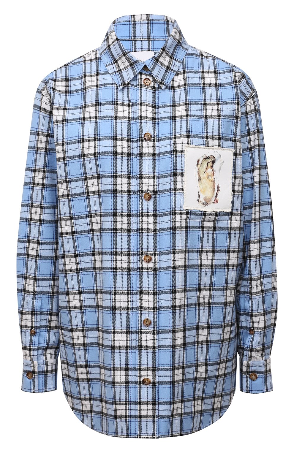 Хлопковая рубашка BURBERRY, арт. 8048898, фото 1