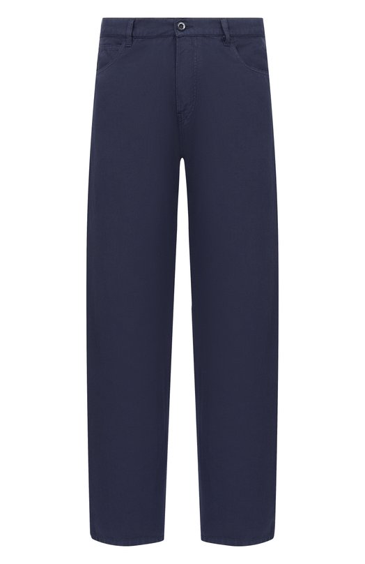 Брюки из хлопка и льна C.P. Company 20CMPA305A/110626G Синий 20CMPA305A/110626G