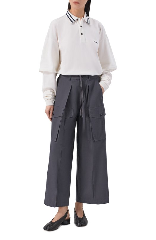 Хлопковые брюки-карго Halfboy HS261WP009 RA017/CARG0 PANTS Серый  HS261WP009 RA017/CARG0 PANTS Фото 2