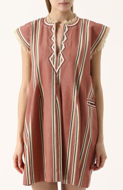 Хлопковое мини-платье свободного кроя ISABEL MARANT ETOILE, арт. R01075-18P033E/DENIZE, фото 3