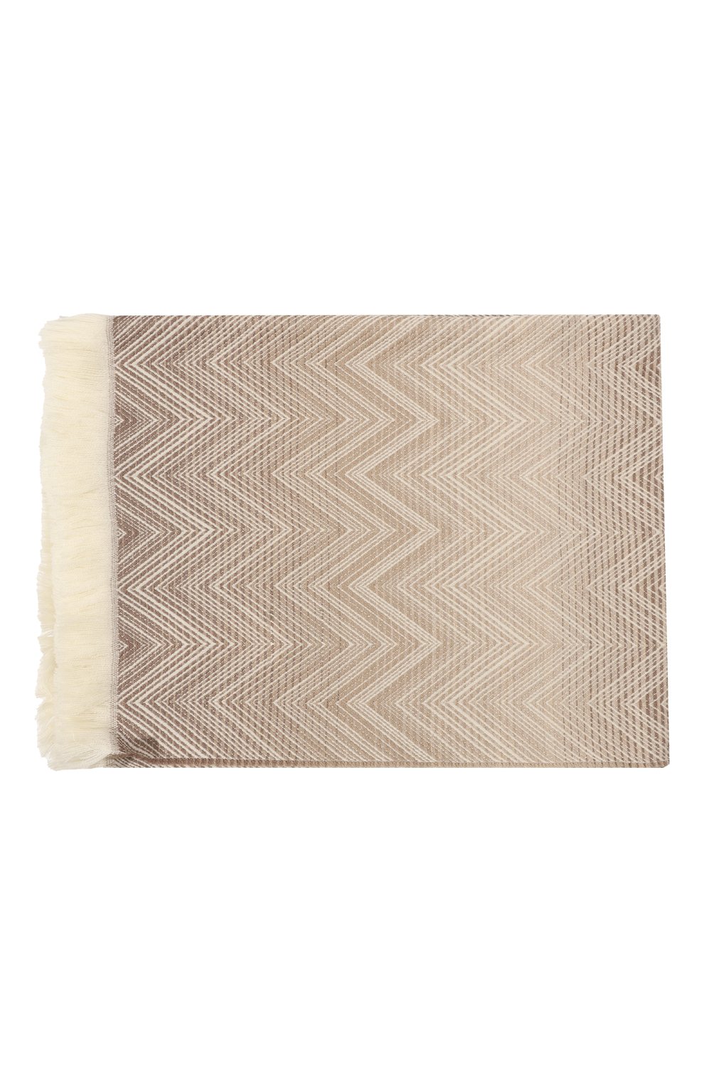 Шерстяной плед MISSONIHOME светло-бежевого цвета по цене 46200 руб., арт. 1T3PL99009/481, фото 3 Шерстяной плед MISSONIHOME, арт. 1T3PL99009/481, фото 3