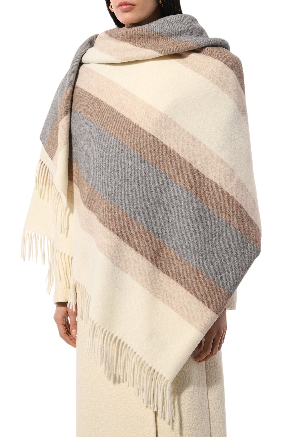 Шерстяной палантин LORENA ANTONIAZZI, арт. C24260SP44A/9999, фото 3