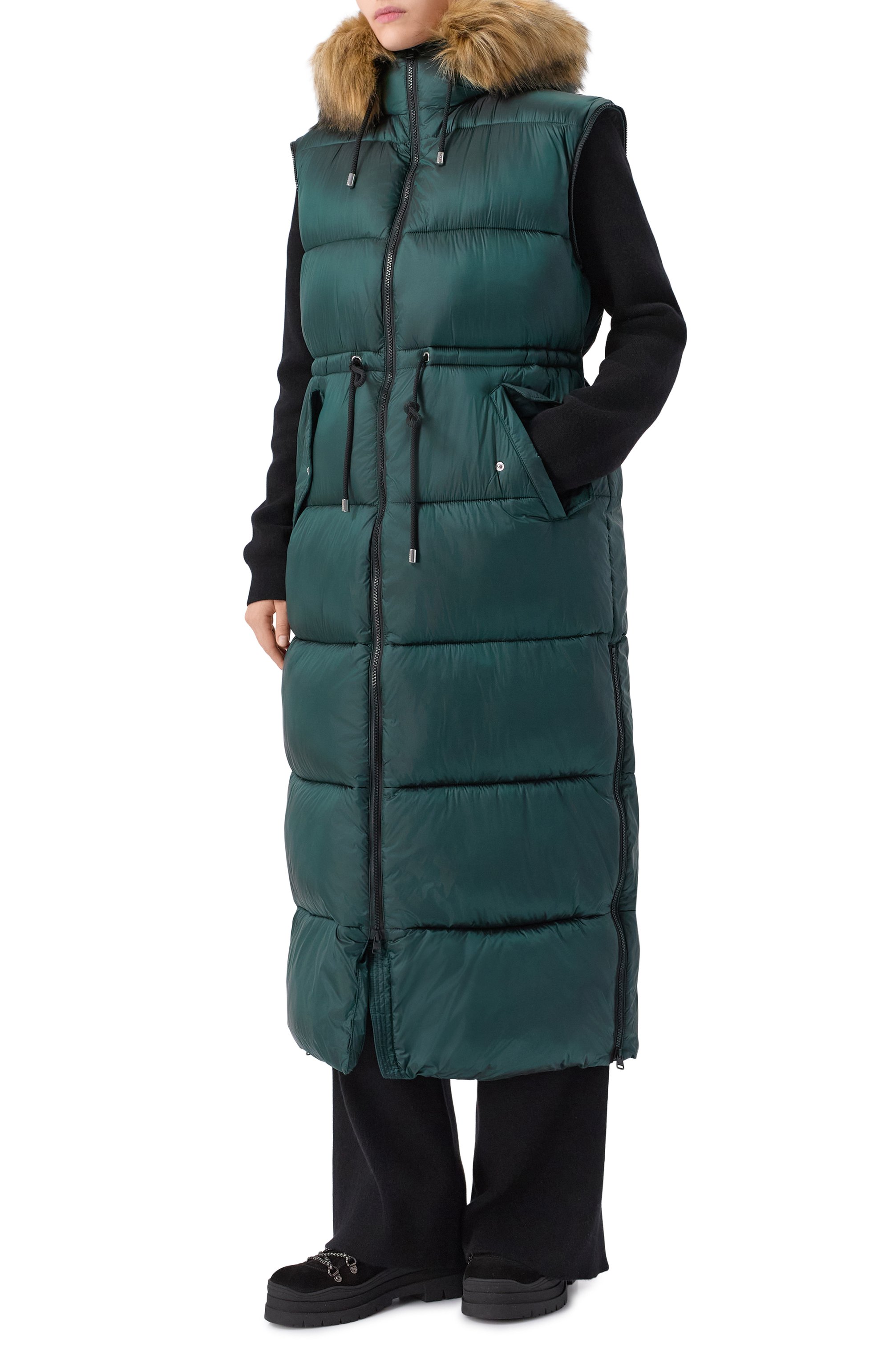 Пуховик HUGO темно-зеленого цвета по цене 59950 руб., арт. 50547222, фото 7 Пуховик HUGO, арт. 50547222, фото 7