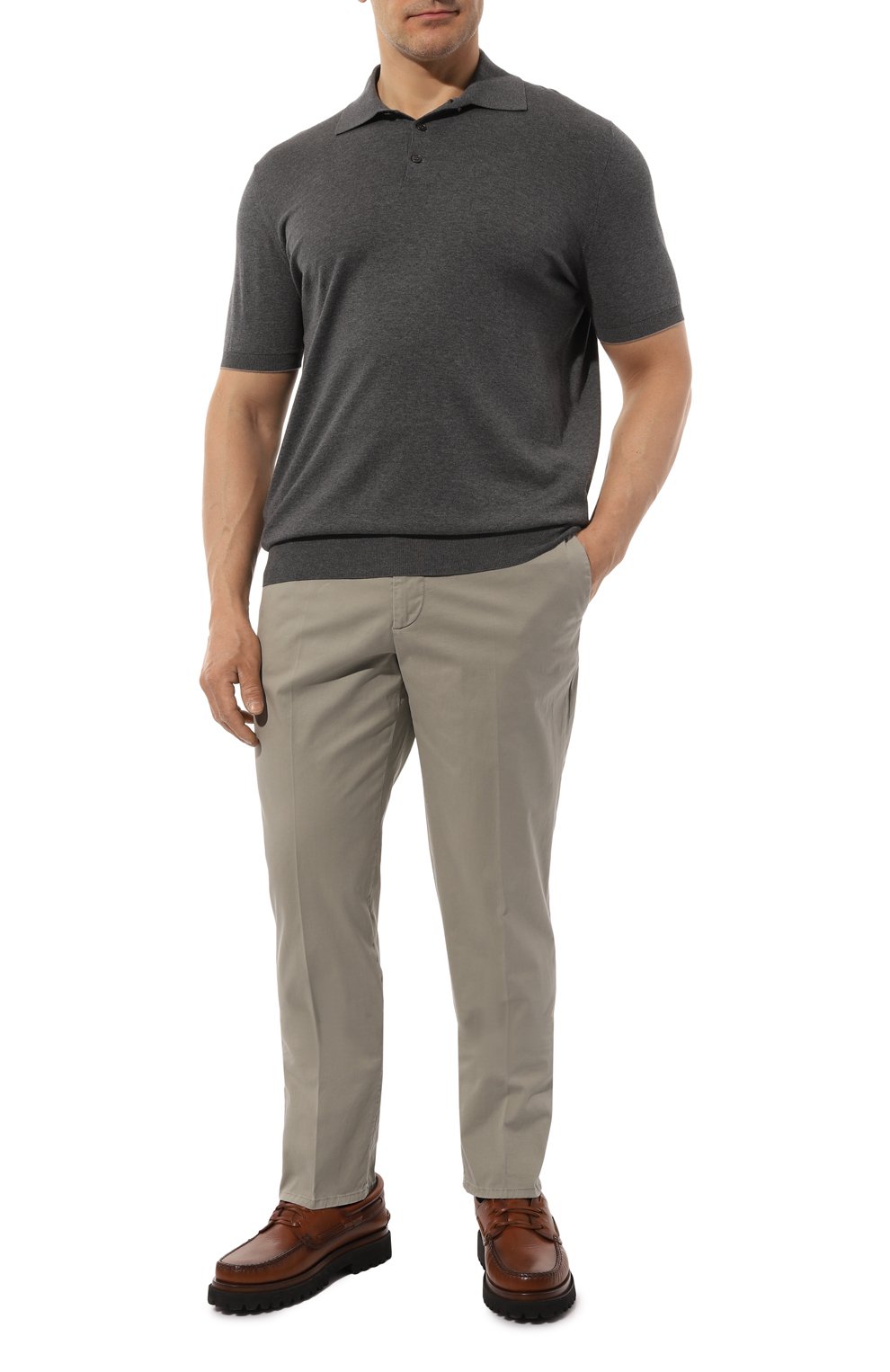 Хлопковое поло BRUNELLO CUCINELLI, арт. M29800125, фото 2