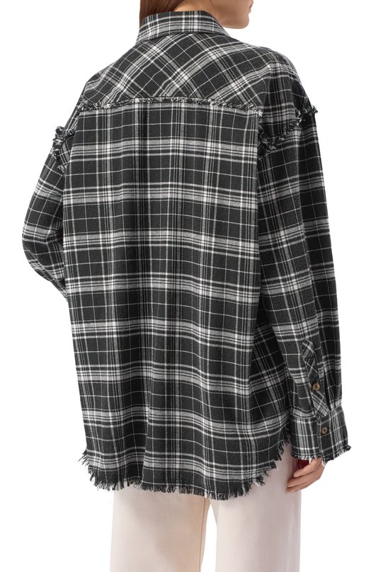 Хлопковая рубашка Addicted AD1515 Чёрно-белый  AD1515 Фото 4