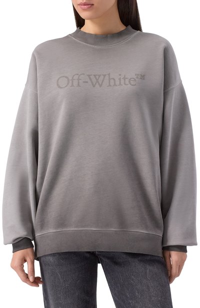 Хлопковый свитшот OFF-WHITE, арт. 0WBA07CF25FLE001, фото 3