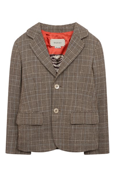 Пиджак из шерсти и льна GUCCI, арт. 599473 XWAGI
