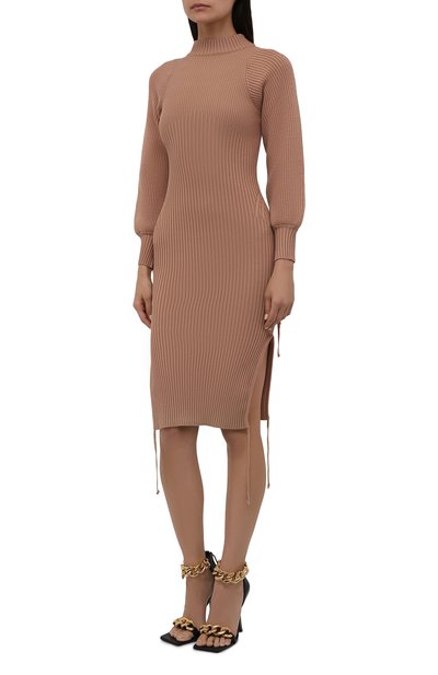 Платье ANDREADAMO бежевого цвета по цене 94600 руб., арт. ADFW21DR05029476, фото 3 Платье ANDREADAMO, арт. ADFW21DR05029476, фото 3