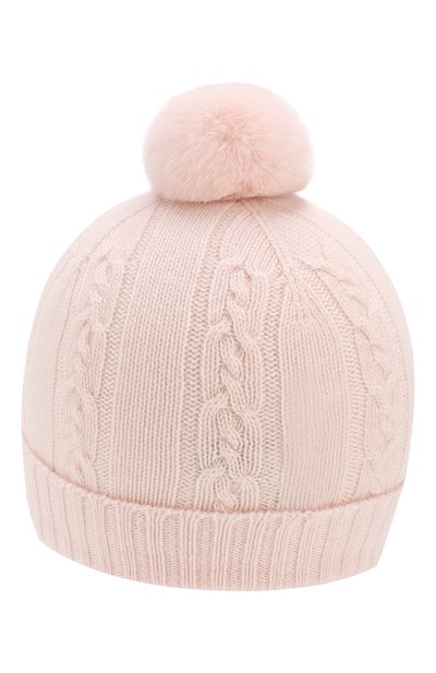 Кашемировая шапка с меховым помпоном LORO PIANA, арт. FAI7330, фото 2