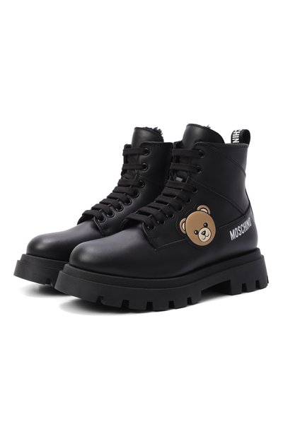 Кожаные ботинки MOSCHINO, арт. 84276/VAR2