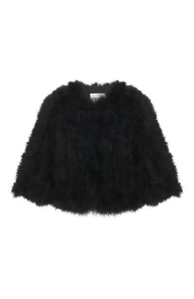 Женский жакет с отделкой перьями YVES SALOMON, арт. 23WAV15454PLUX/C99