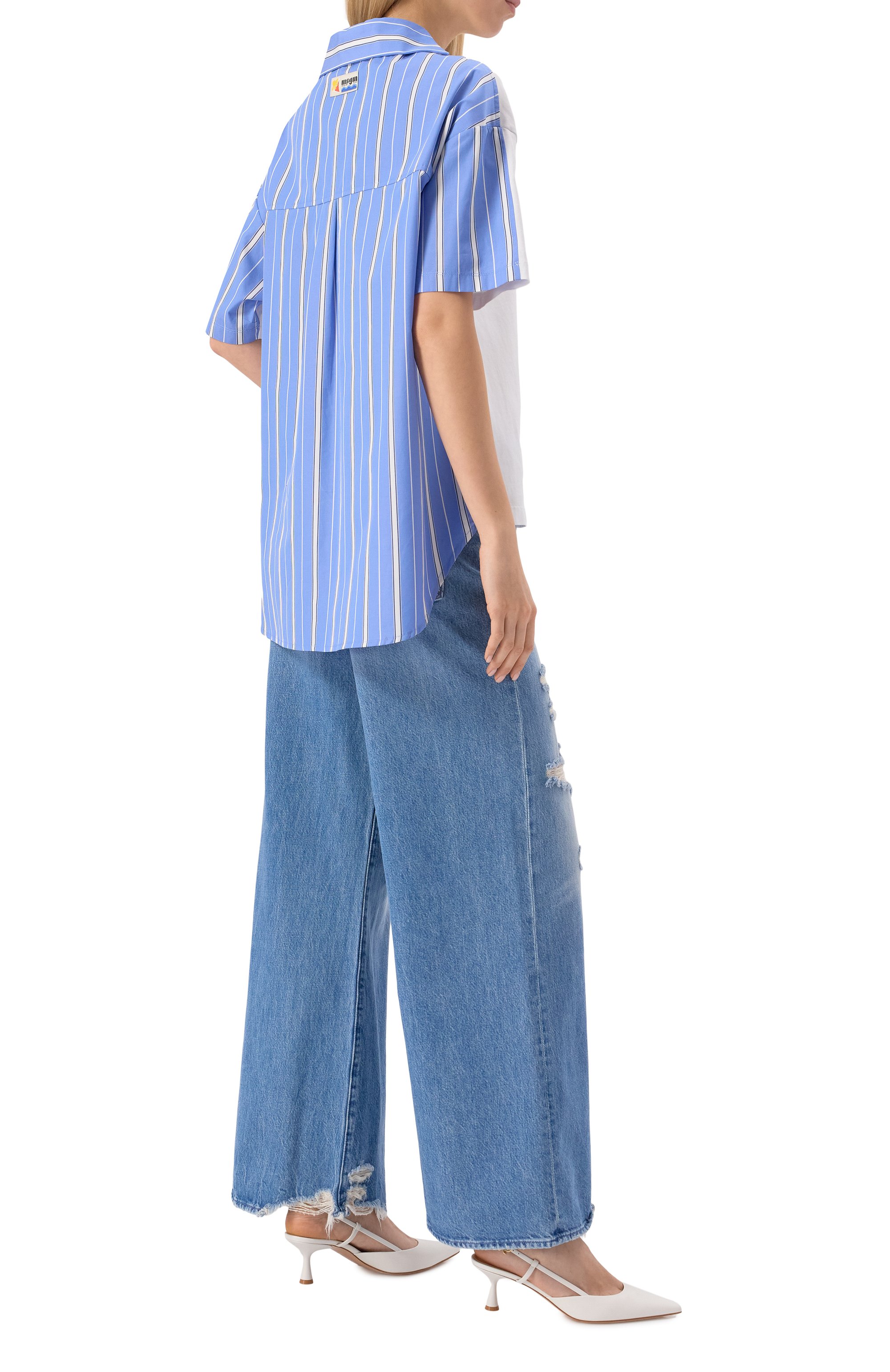 Хлопковая футболка MSGM, арт. 3841MDM125/257002, фото 2