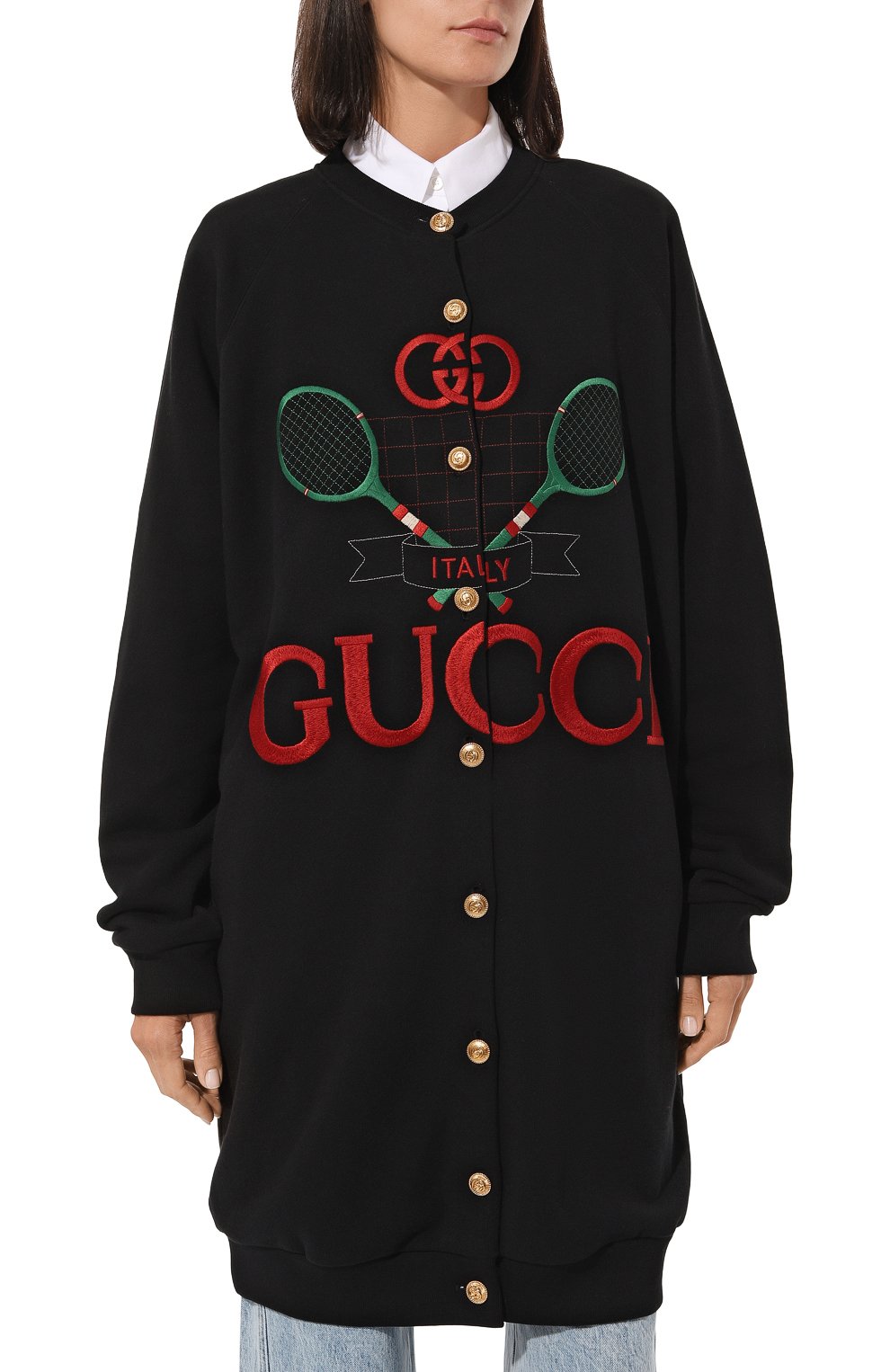 Хлопковый кардиган GUCCI, арт. 581167 XJBI1, фото 3