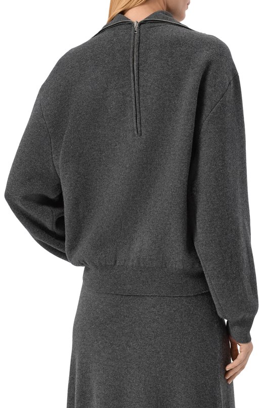 Шерстяной свитер Balenciaga 849931/T1754 Серый  849931/T1754 Фото 4