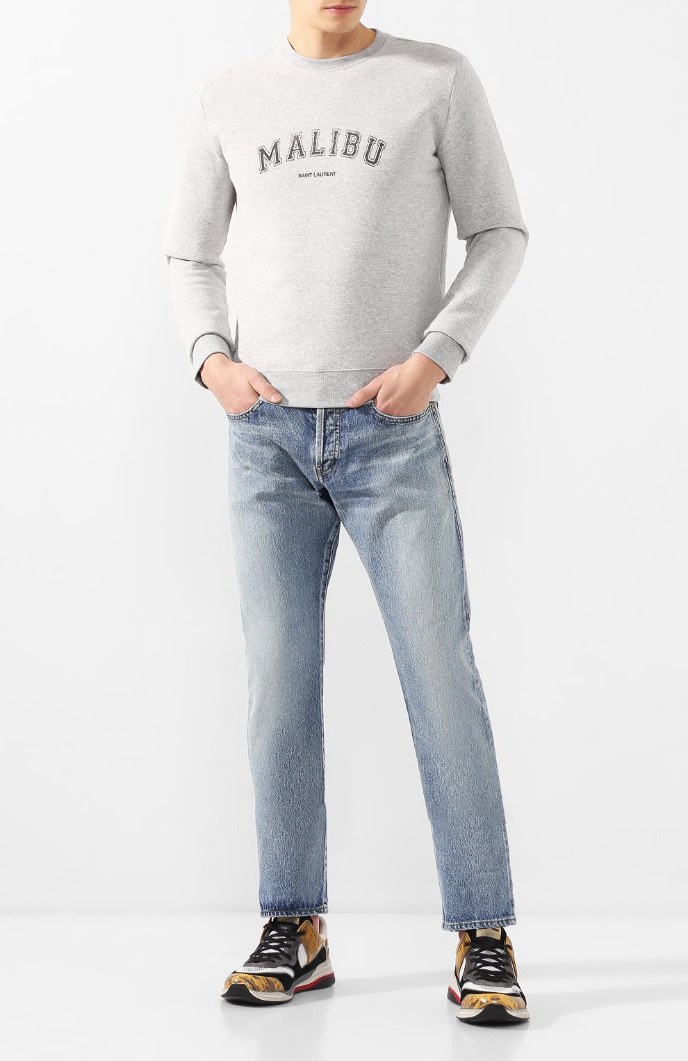 Хлопковый свитшот SAINT LAURENT, арт. 612043/YBPZ2, фото 2