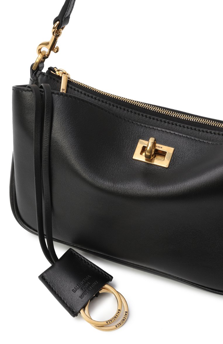 Женская сумка rodeo BALENCIAGA черного цвета, арт. 814111/2ABKX | Фото 3 (Размер: small; Материал: Натуральная кожа)