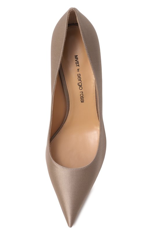 Текстильные туфли MVST by Sergio Rossi MVST B14270-SATIN Бежевый  B14270-SATIN Фото 6