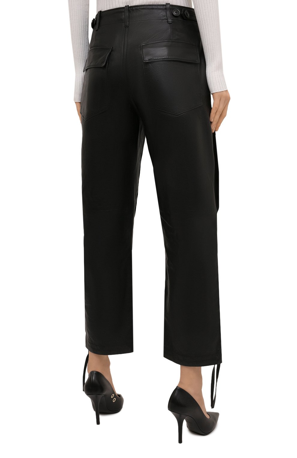 Кожаные брюки POLO RALPH LAUREN, арт. 211814942, фото 4