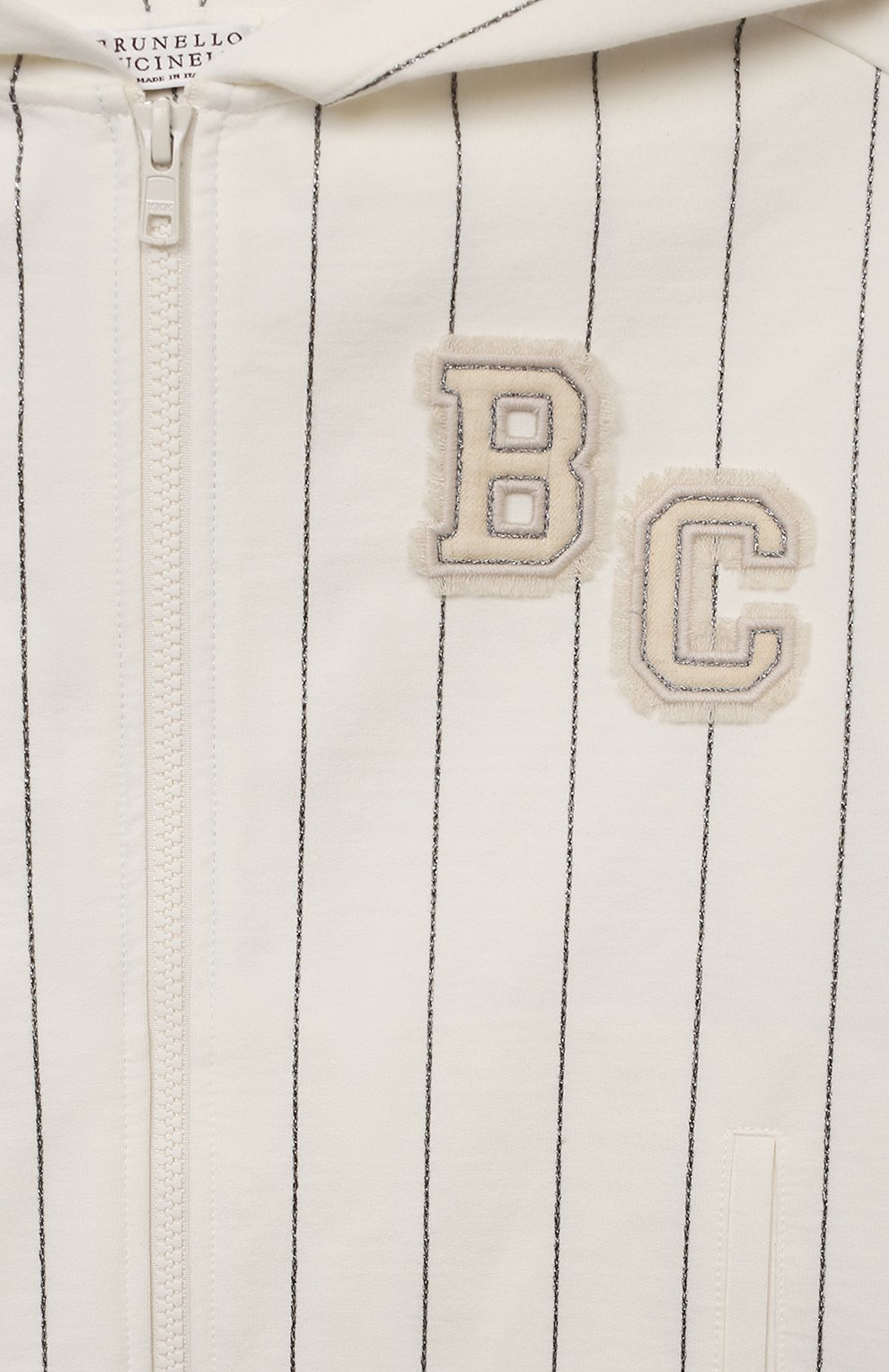 Хлопковая толстовка BRUNELLO CUCINELLI, арт. BH827E240A, фото 3