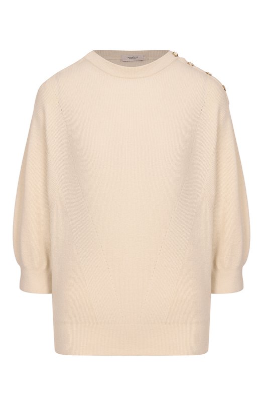 Пуловер из кашемира и хлопка Agnona K111025E/1T140PE Бежевый K111025E/1T140PE